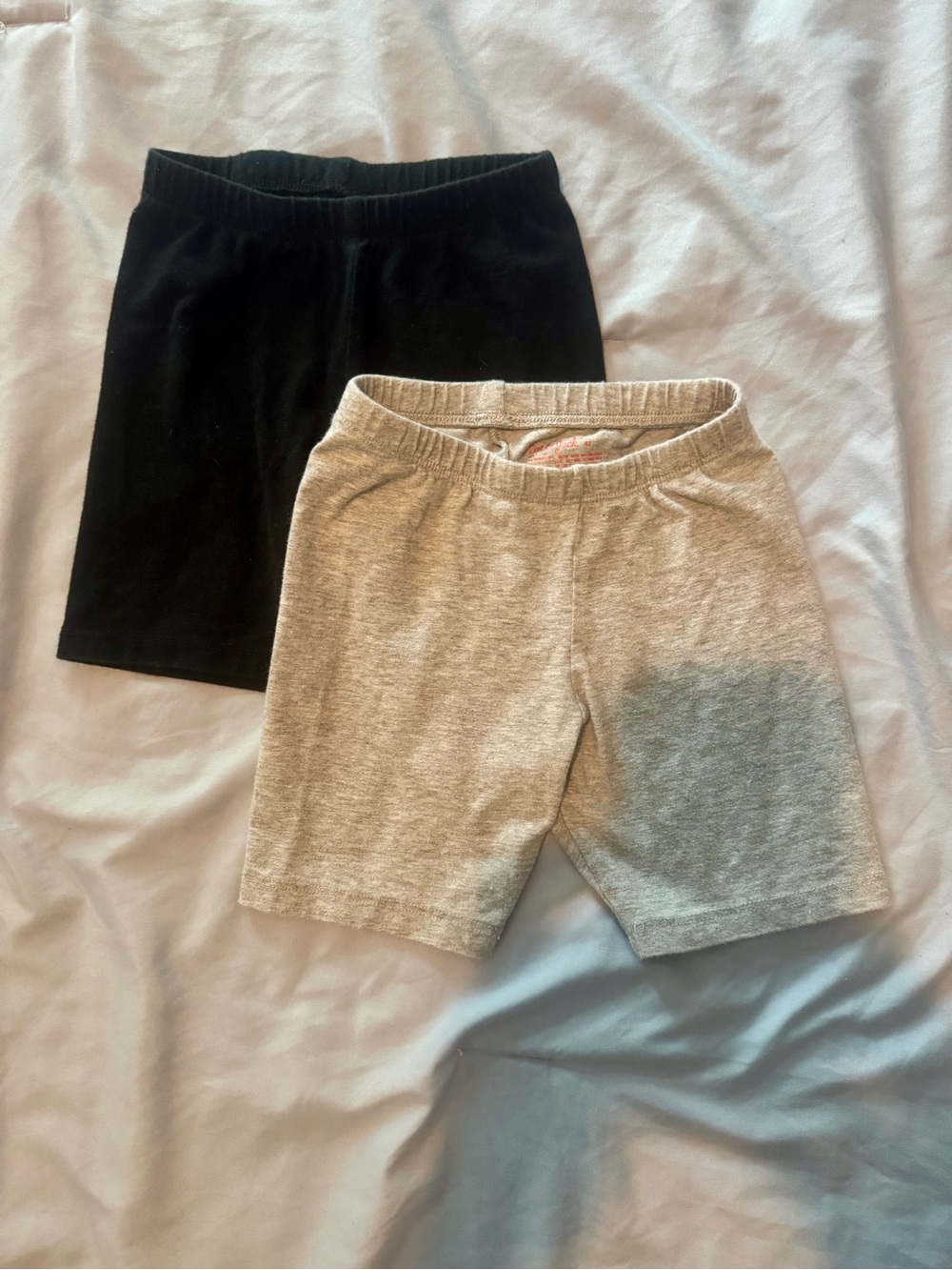 Cat & Jack Kids Basic Bike Shorts - Black & Light Gray